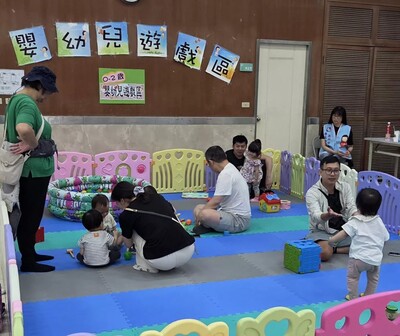  活動中設置了專屬嬰兒的遊戲區