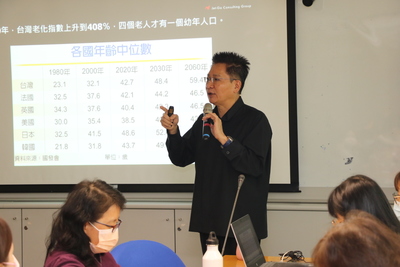 「壯世代之春」作者吳春城說  台灣老化速度是全世界第一